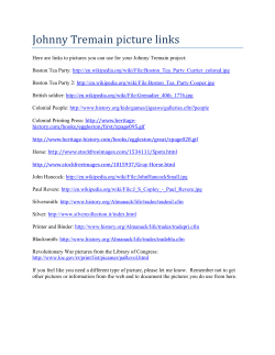 Johnny Tremain picture links