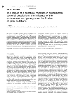 The spread of a beneficial mutation in experimental