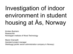 Comparing Health, Emotional Well-being and Indoor Environment in