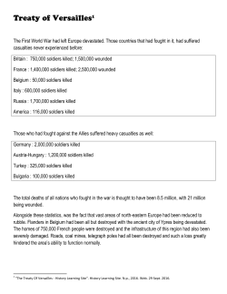 The First World War had left Europe devastated. Those countries