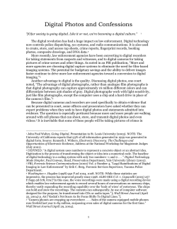 Digital Photos and Confessions - Alameda County District Attorney`s