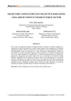 Trajectory and Dynamics of Collective Bargaining and Labour