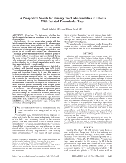 A Prospective Search for Urinary Tract Abnormalities in