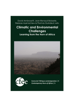 Climatic and Environmental Challenges: Learning from the Horn of