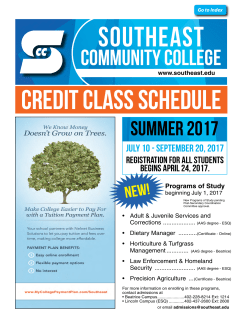 Programs of Study - Southeast Community College