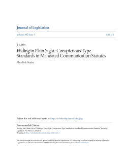 Hiding in Plain Sight: Conspicuous Type Standards in Mandated