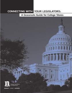 connecting with your legislators - National Association of College