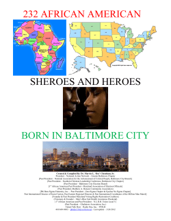 SHEROES AND HEROES - Baltimore City Public Schools