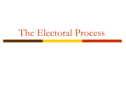 The Electoral Process - North Knox School Corporation