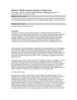 this PDF file - Tamara: Journal for Critical Organization