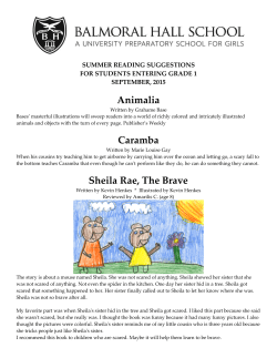 Animalia Caramba Sheila Rae, The Brave