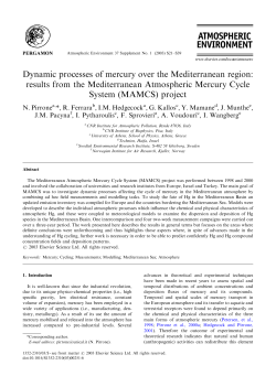 Dynamic processes of mercury over the Mediterranean region