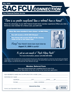 There is no greater compliment than a referral from a