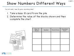 Show Numbers Different Ways
