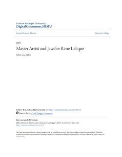 Master Artist and Jeweler Rene Lalique
