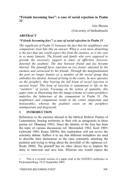 Friends becoming Foes