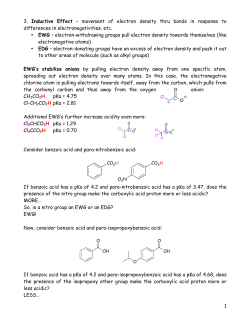 1 3. Inductive Effect &ndash; movement of electron density thru