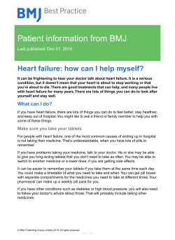 Heart failure: how can I help myself?