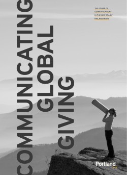 Communicating Global Giving