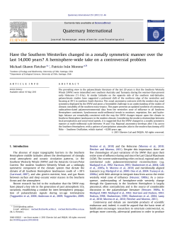 Have the Southern Westerlies changed in a zonally symmetric