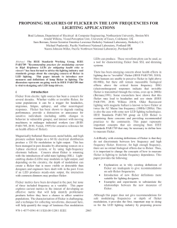 Proposing Meaures of Flicker in the Low Frequencies