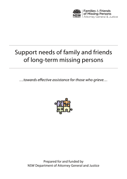 Support needs of family and friends of long