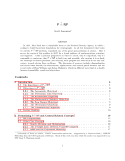 P = NP - Scott Aaronson
