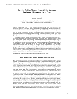 Karst in Turkish Thrace: Compatibility between