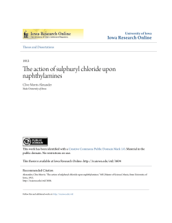 The action of sulphuryl chloride upon naphthylamines