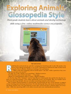 Exploring Animals, Glossopedia Style