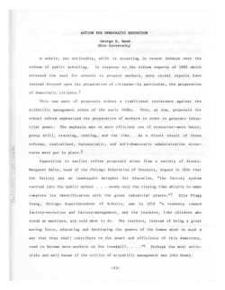 Action for Democratic Education - Purdue e-Pubs