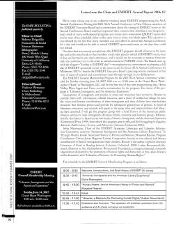 Summer 2007 - American Library Association