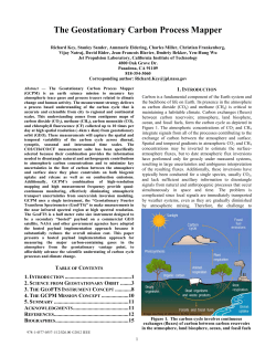 The Geostationary Carbon Process Mapper
