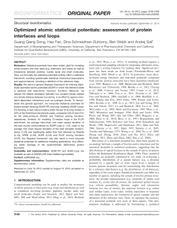 Optimized atomic statistical potentials: assessment of protein