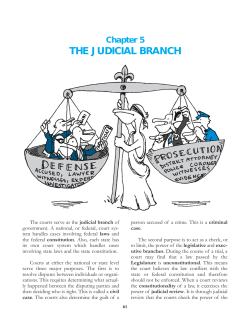 Chapter 5: The Judicial Branch