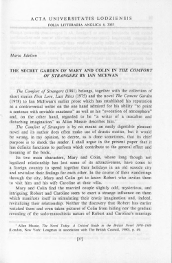 ACTA U NI VERSITATIS L0DZ1ENS1S Maria Edelson THE