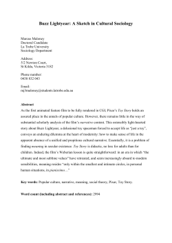 Buzz Lightyear: A Sketch in Cultural Sociology