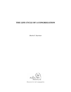 the life cycle of a congregation