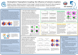 the influence of volcanic eruptions - OceanRep
