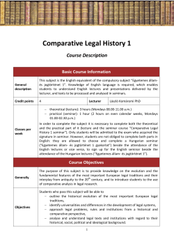 Comparative Legal History 1