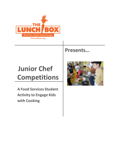 Junior Chef Competitions