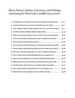 Byron DeLear Articles, Interviews, and Writings concerning the West