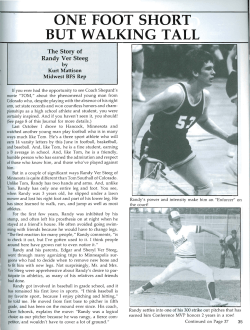 one foot short but walking tall