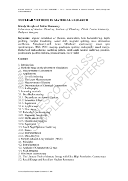 Nuclear Methods in Material Research
