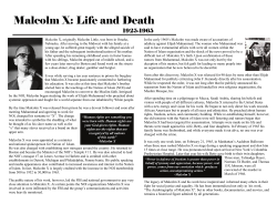 Malcolm X: Life and Death