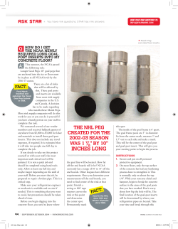 " by 10" inches long