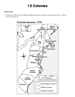 13 Colonies Retake Assignment