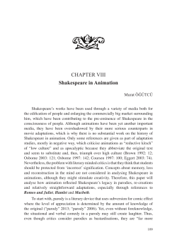 CHAPTER VIII Shakespeare in Animation
