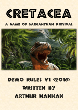 Demo Rules V1 (2016) Written By Arthur Hannan