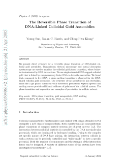 The Reversible Phase Transition of DNA